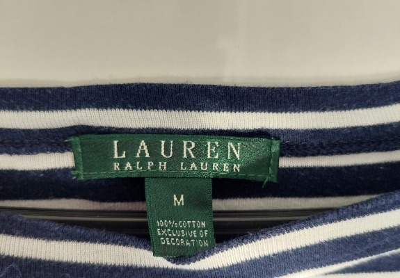 Ogłoszenie - Bluzka damska Lauren w rozmiarze M, krótki rękaw – idealna na co dzień i do eleganckich stylizacji.. Zdjęcie 1