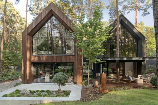 Ogłoszenie - Dom projekt WK1 Vintage las jezioro. Zdjęcie 1