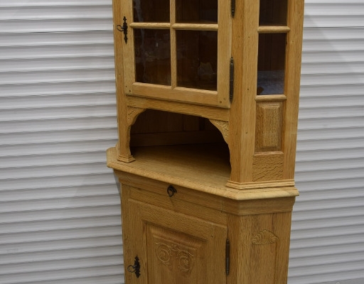 Ogłoszenie - witryna narożna z drewna dębowego - jak nowa. Zdjęcie 2