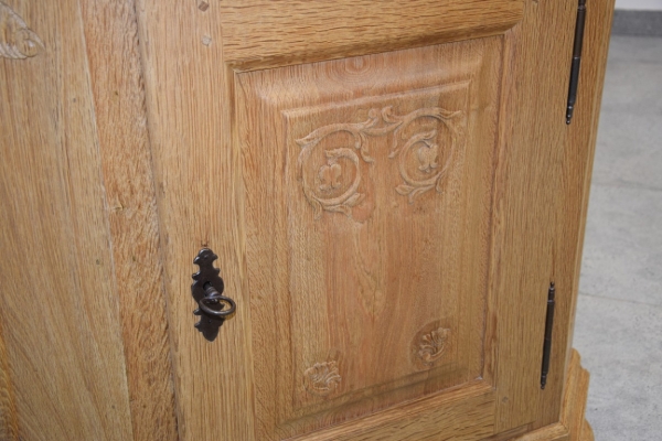 Ogłoszenie - witryna narożna z drewna dębowego - jak nowa. Zdjęcie 6