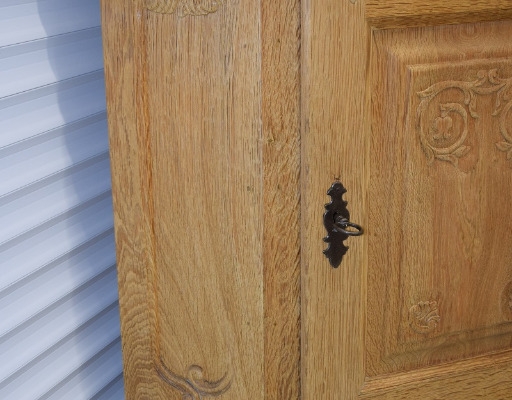 Ogłoszenie - witryna narożna z drewna dębowego - jak nowa. Zdjęcie 7