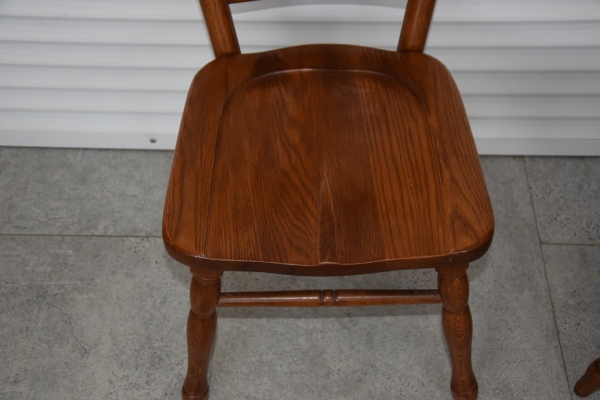 Ogłoszenie - krzesła dębowe 6 sztuk - jak nowe. Zdjęcie 4