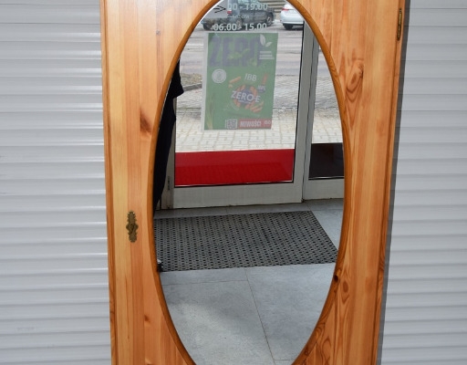 Ogłoszenie - szafa z drewna sosnowego z lustrem - jak nowa. Zdjęcie 1