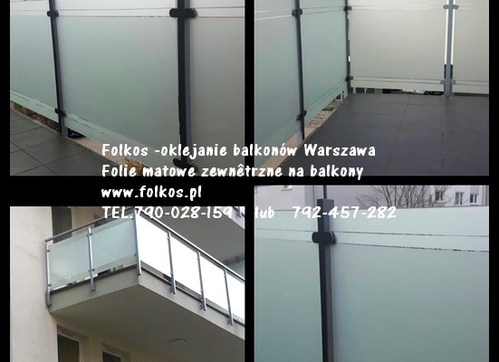 Ogłoszenie - Czym zasłonić szklaną balustradę balkonową ? Folie prywatyzujące na szyby balkonowe -oklejamy balkony folią Warszawa. Zdjęcie 7