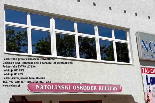 Ogłoszenie - Folia Tytan 275XC, Folia Tytan 20 Xtra SR - folie przeciwsłoneczne zewnetrzne na okna Warszawa - Usługa oklejania szyb. Zdjęcie 1