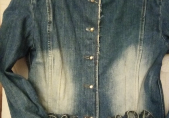 Ogłoszenie - Stylowa marynarka z grubego dżinsu. Zdjęcie 6