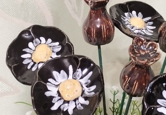 Ogłoszenie - Kwiaty polny mak ceramika. Zdjęcie 3