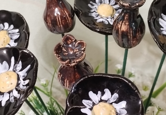 Ogłoszenie - Kwiaty polny mak ceramika. Zdjęcie 4