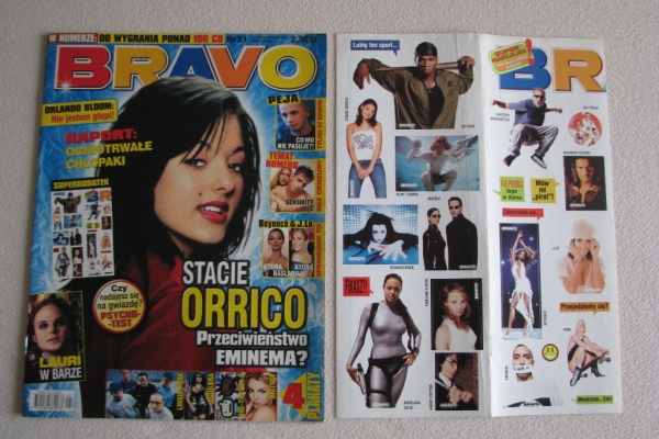 Ogłoszenie - Magazyn Bravo, Bravo Girl, Popcorn z 2003 r. z dodatkami i plakatami. Zdjęcie 6