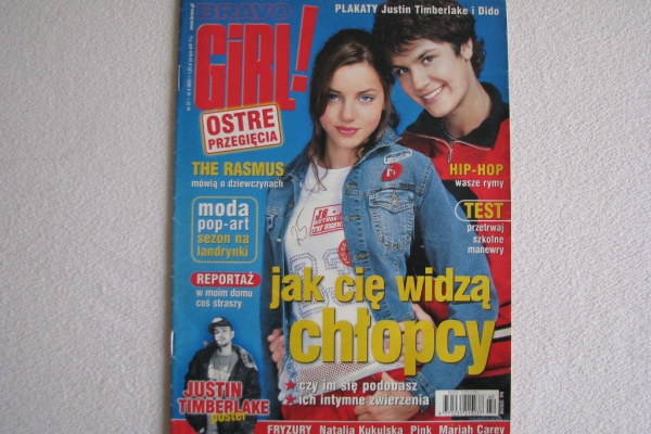 Ogłoszenie - Magazyn Bravo, Bravo Girl, Popcorn z 2003 r. z dodatkami i plakatami. Zdjęcie 10