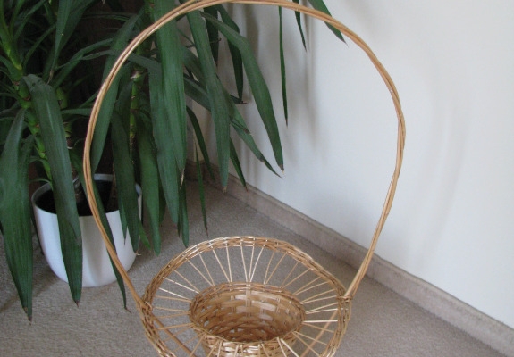 Ogłoszenie - Dekoracyjny, ozdobny, duży koszyk, kosz wiklinowy na kwiaty, osłonka. Zdjęcie 8