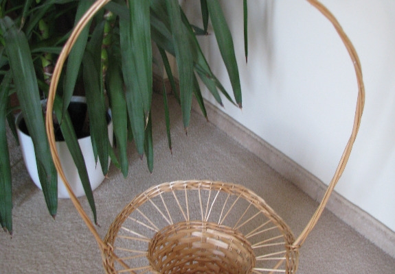 Ogłoszenie - Dekoracyjny, ozdobny, duży koszyk, kosz wiklinowy na kwiaty, osłonka. Zdjęcie 1