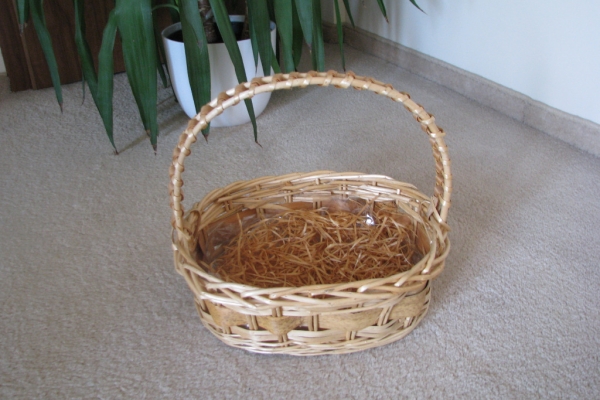 Ogłoszenie - Piękny, owalny kosz wiklinowy koszyk. Zdjęcie 1