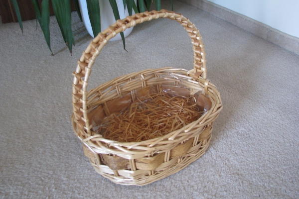 Ogłoszenie - Piękny, owalny kosz wiklinowy koszyk. Zdjęcie 5