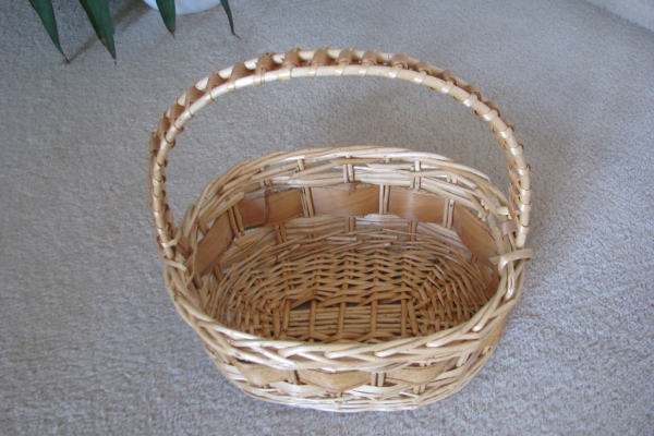 Ogłoszenie - Piękny, owalny kosz wiklinowy koszyk. Zdjęcie 7
