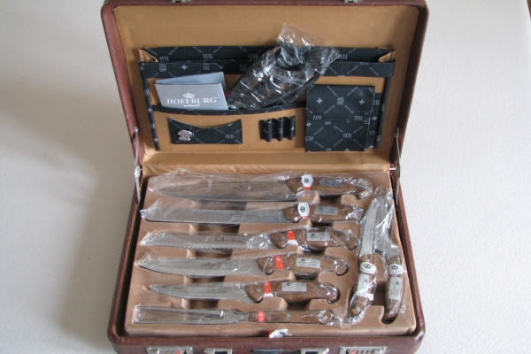 Ogłoszenie - Zestaw noży kuchennych i sztućców w walizce - 24 elementy Hoffburg. Zdjęcie 6