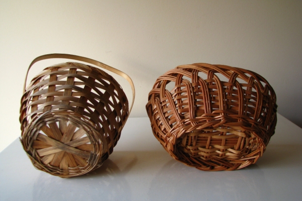 Ogłoszenie - Ozdobny koszyk wiklinowy – osłonka na kwiaty, święconkę wielkanocną. Zdjęcie 8