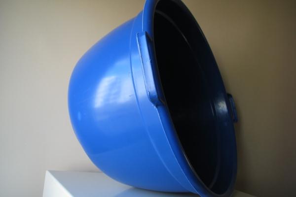 Ogłoszenie - Duża miska, wanienka owalna 74 cm / 60 litrów na pranie miednica basenik balia granatowa. Zdjęcie 4