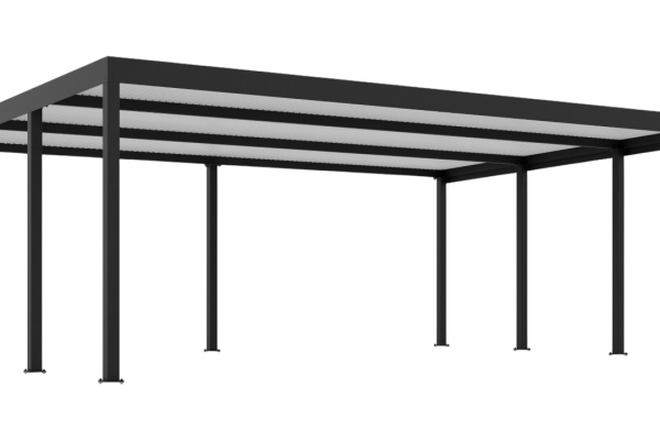 Ogłoszenie - CarPort PREMIUM - wiata samochodowa 7x5 - antracyt CP119. Zdjęcie 1