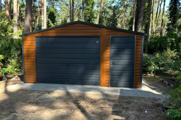 Ogłoszenie - Garaż Blaszany Blaszak 5x5 Dwuspadowy Drewnopodobny PRODUCENT!. Zdjęcie 3