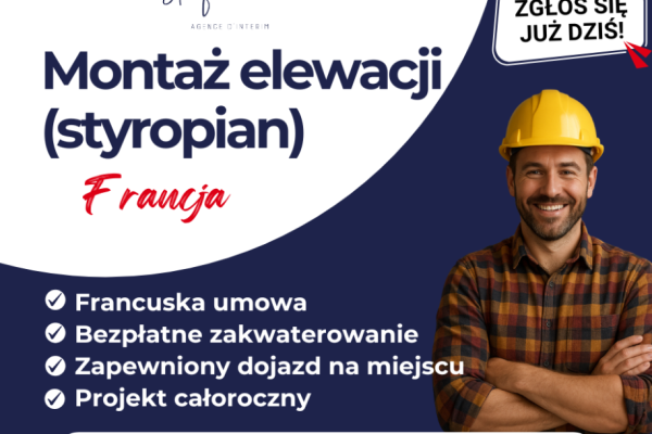 Ogłoszenie - PRACA WE FRANCJI - DOCIEPLENIA - PRACA OD ZARAZ!. Zdjęcie 1