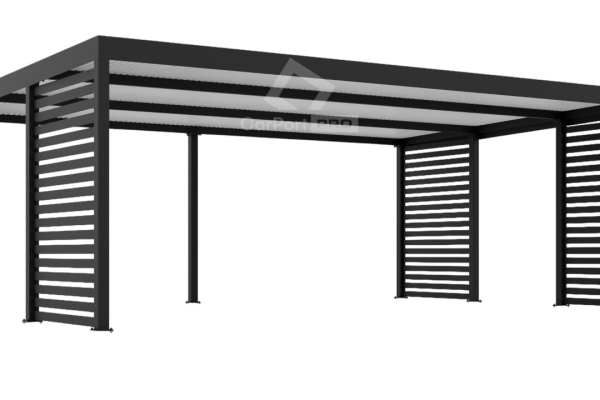 Ogłoszenie - CarPort PREMIUM - wiata samochodowa 7x5 - antracyt - dodatkowa zabudowa CP120. Zdjęcie 1