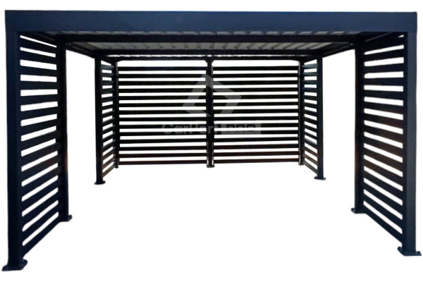 Ogłoszenie - CarPort PREMIUM - wiata samochodowa 4x6 - antracyt - dodatkowa zabudowa CP122. Zdjęcie 1