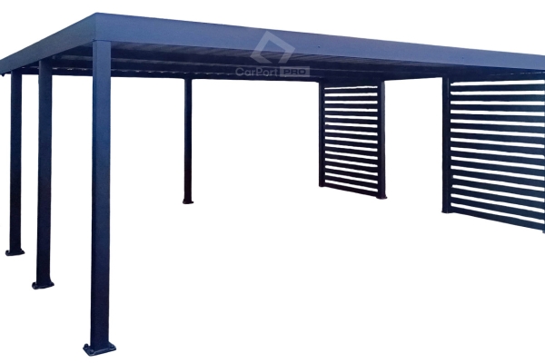 Ogłoszenie - CarPort PREMIUM - wiata samochodowa 6x5 - antracyt - dodatkowa zabudowa CP127. Zdjęcie 1