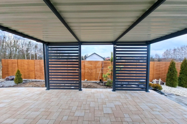 Ogłoszenie - Carport PREMIUM - Wiata samochodowa 4x5m - antracyt - dodatkowa zabudowa CP131. Zdjęcie 7