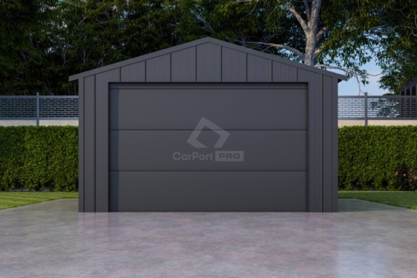 Ogłoszenie - Garaż blaszany 4x6 - brama segmentowa - okno - drzwi - dach dwuspadowy - blacha na rąbek CP146. Zdjęcie 5