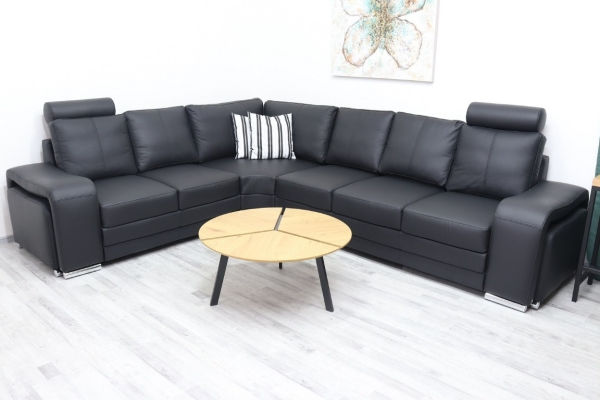 Ogłoszenie - Narożnik ENZO 3x2 skóra naturalna 100% dwie pufy + dwa zagłówki gratis!. Zdjęcie 6