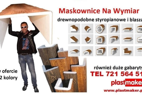 Ogłoszenie - Na wymiar - Maskowanice belki rustykalne styropianowe - Maskownica prosto od producenta. Zdjęcie 2
