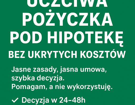 Ogłoszenie - POZABANKOWE POZYCZKI POD ZABEZPIECZENIE NIERUCHOMOSCI BEZ BIK ZUS I US. Zdjęcie 1
