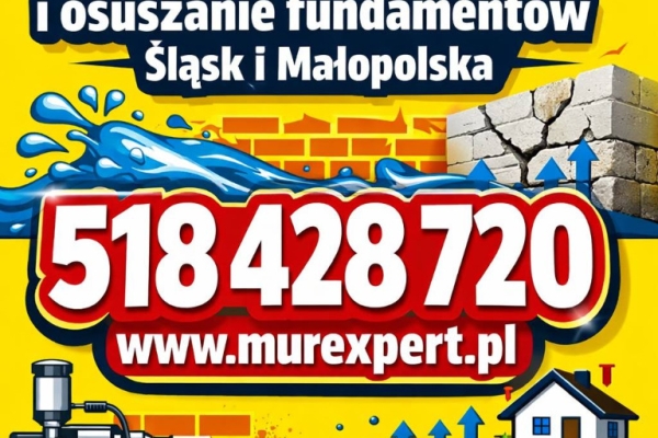Ogłoszenie - Iniekcja krystaliczna i osuszanie fundamentów | MurExpert ŚLĄSK/ MAŁOPOLSKA. Zdjęcie 4