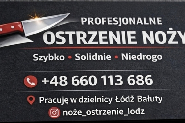 Ogłoszenie - Profesjonalne ostrzenie noży. Zdjęcie 1