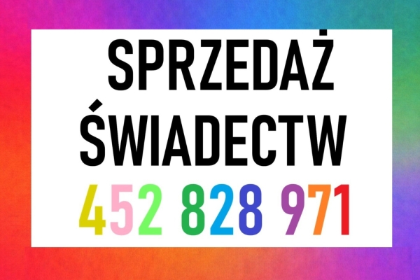 Ogłoszenie - Świadectwo szkoły średniej z maturą + wpis, św. zawodowe, św. techniczne szybko i fachowo. Zdjęcie 1