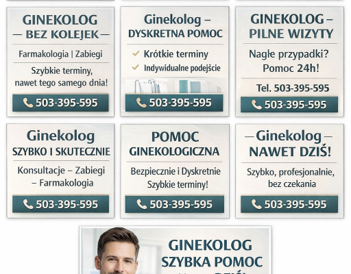 Ogłoszenie - Pomoc ginekologiczna – dyskretnie i szybko | 503-395-595. Zdjęcie 1