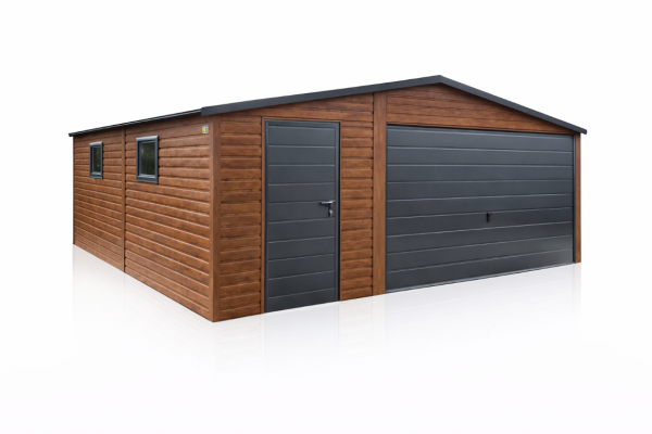 Ogłoszenie - Garaż Blaszany jednostanowiskowy 5x5.5m Drewnopodobny PRODUCENT. Zdjęcie 1