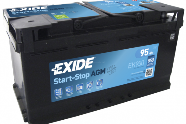 Ogłoszenie - Akumulator EXIDE AGM START&STOP EK950 95Ah 850A EN. Zdjęcie 1
