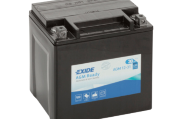 Ogłoszenie - Akumulator motocyklowy Exide AGM Ready AGM12-31 – 12V 30Ah 430A. Zdjęcie 1