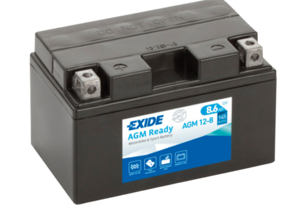 Ogłoszenie - Akumulator motocyklowy Exide AGM Ready AGM12-8 – 12V 9Ah 145A. Zdjęcie 1
