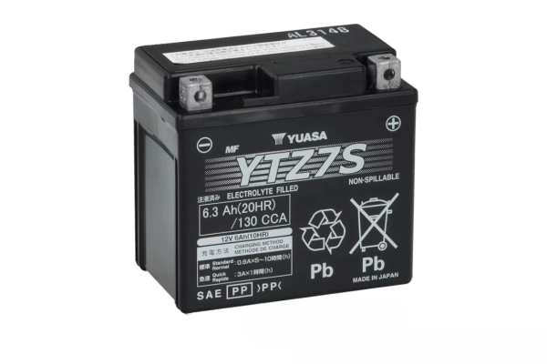 Ogłoszenie - Akumulator motocyklowy 6Ah 130Ah  YUASA YTZ7S Wet Charge. Zdjęcie 1
