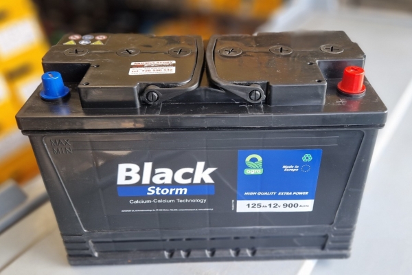 Ogłoszenie - Akumulator BLACK STORM 125Ah 900A P+. Zdjęcie 1
