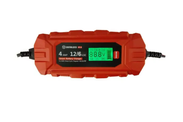 Ogłoszenie - Automatyczna ładowarka mikroprocesorowa AMG LFP GEL EFB Enerblock 6/12V 4A. Zdjęcie 1
