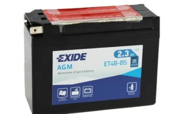 Ogłoszenie - Akumulator motocyklowy EXIDE AGM ET4B-BS YT4B-BS 12V 2.3Ah 35A P+. Zdjęcie 1