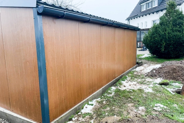 Ogłoszenie - Garaż Ocieplany Płyta Warstwowa  9x6 2x Brama uchylna 2x okno drzwi drewnopodobny rynny blachodachówka TS1238. Zdjęcie 10