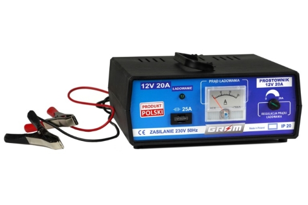 Ogłoszenie - Prostownik z regulacją ładowania GROM 12V 20A. Zdjęcie 1