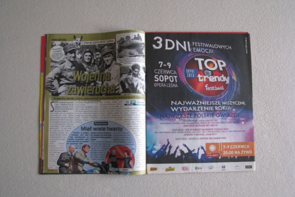 Ogłoszenie - Fakt TV - gazeta, program telewizyjny z roku 2013. Zdjęcie 6