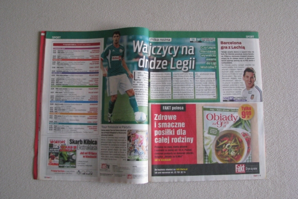 Ogłoszenie - Fakt TV - gazeta, program telewizyjny z roku 2013. Zdjęcie 8