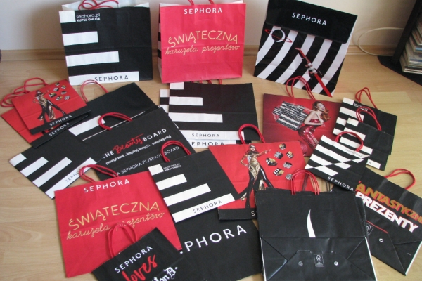 Ogłoszenie - Prezentowa torebka, torba papierowa po zakupach Douglas, Sephora, Marionnaud i inne. Zdjęcie 7